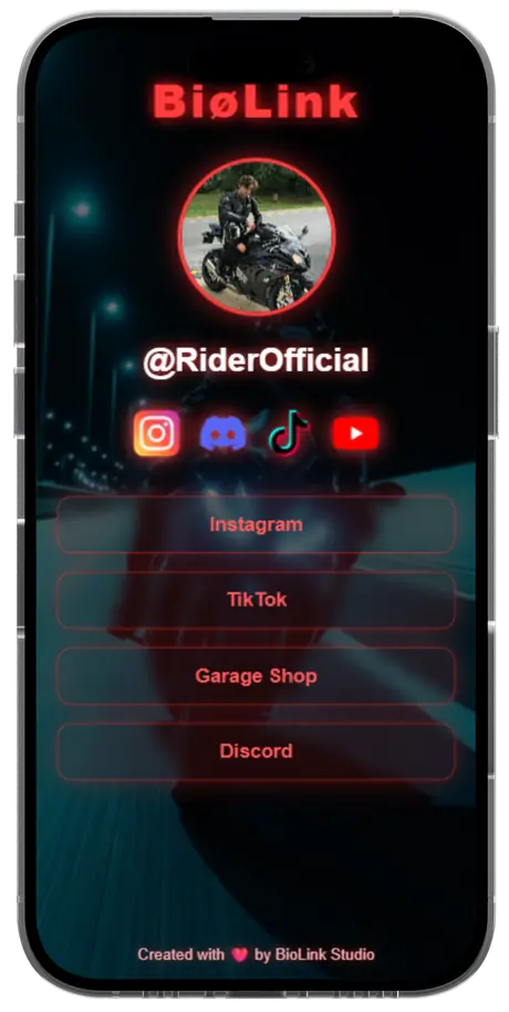 Template BioLink Biker