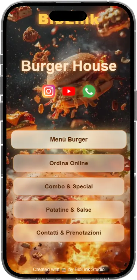 Template BioLink Burger Shop