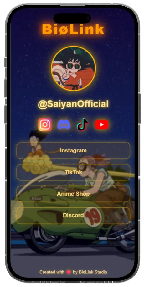 Template BioLink Dragon Ball