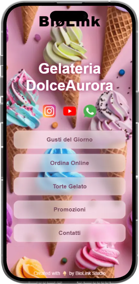 Template BioLink Ice Cream