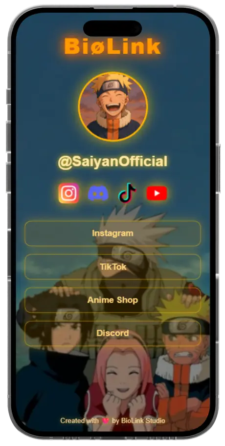 Template BioLink Naruto