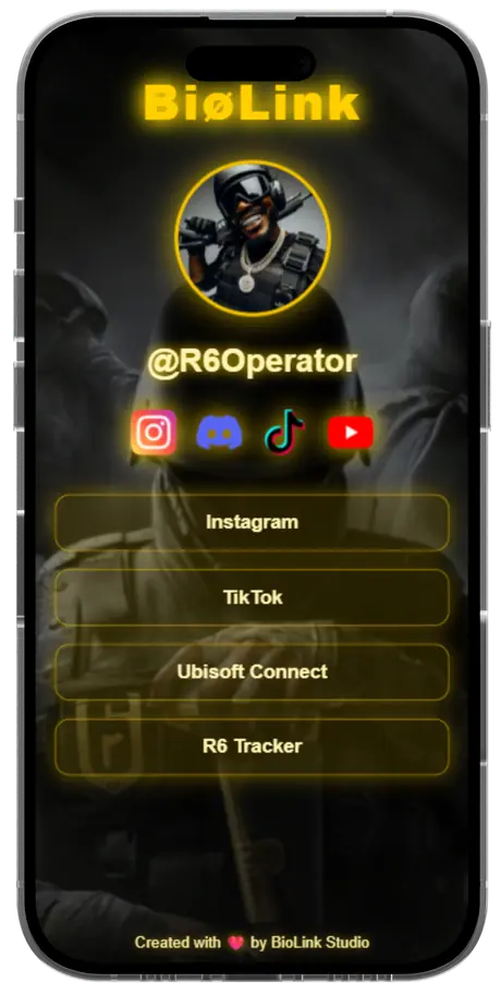 Template BioLink Rainbow Six