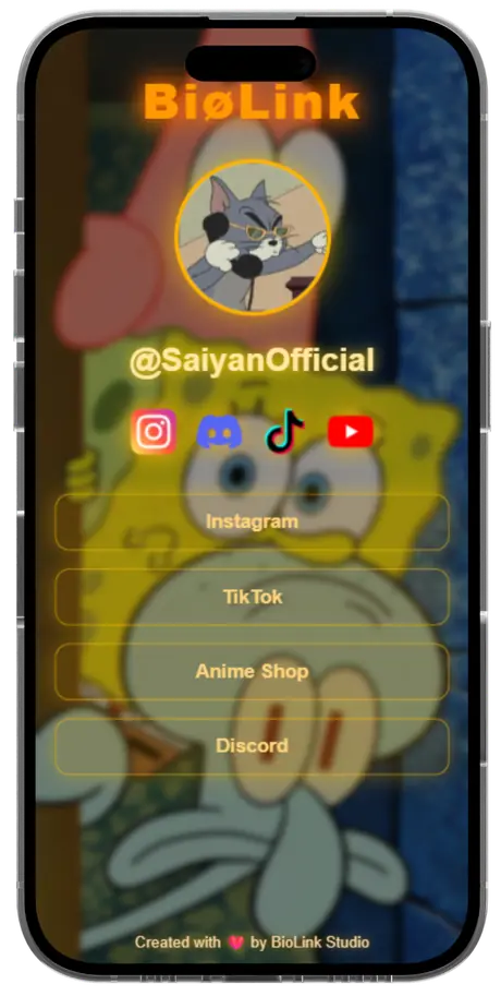 Template BioLink SpongeBob